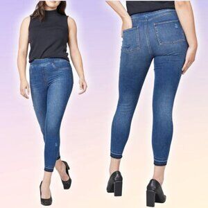 NWT SPANX Distressed Denim Legging Sz XS Medium Wash